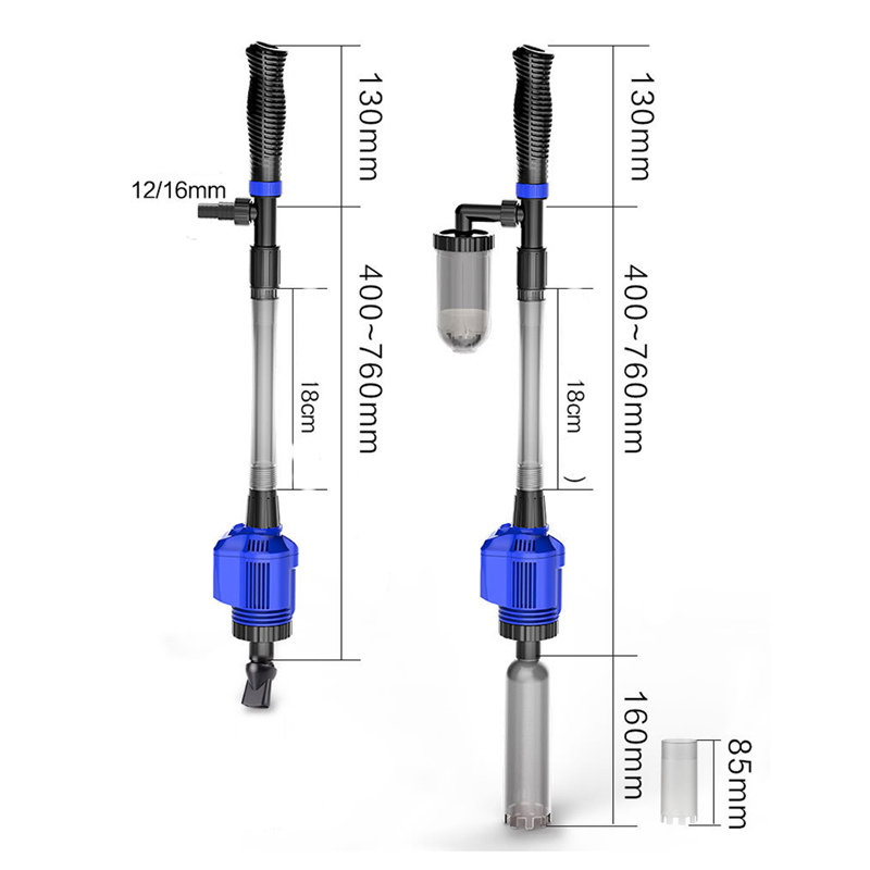 Aquarium Sand Washer Powerful Suction Electric Syphon Operated Fish Tank Electric Water Changer Pump Set Water Changer Cleaner