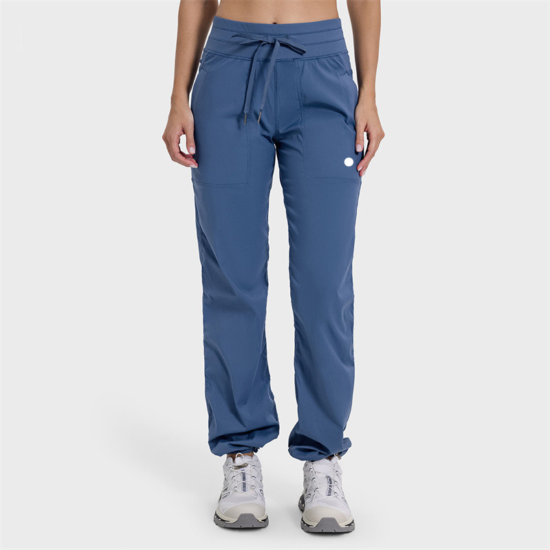 Lll071 Women Joggers Pants Trousers Yoga Ninth Pants Jogging Sport Gym Running Casual Long Pant Elastic High Waist Drawstring Autumn And Winter
