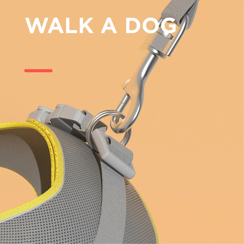 Reflective Vest-style Cat Harness and Leash Set Dog Walking Leash To Prevent Break Free Suitable for Small To Medium Dogs & Cats