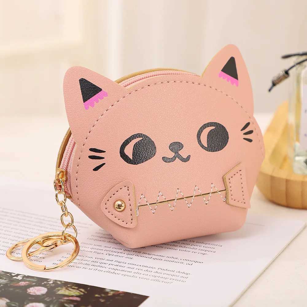 1pc Carto Coin Purse Cute Eats Fish Wallet Women Girls Change Purse Bag Mini Mey Coin Key Wallets Pouch GiftXJ241111