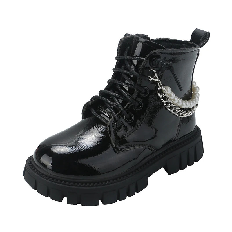 Girls Martin boots childrens bead short boots student shoes childrens waterproof outdoor boots autumn and spring anti slip boots 240903bj