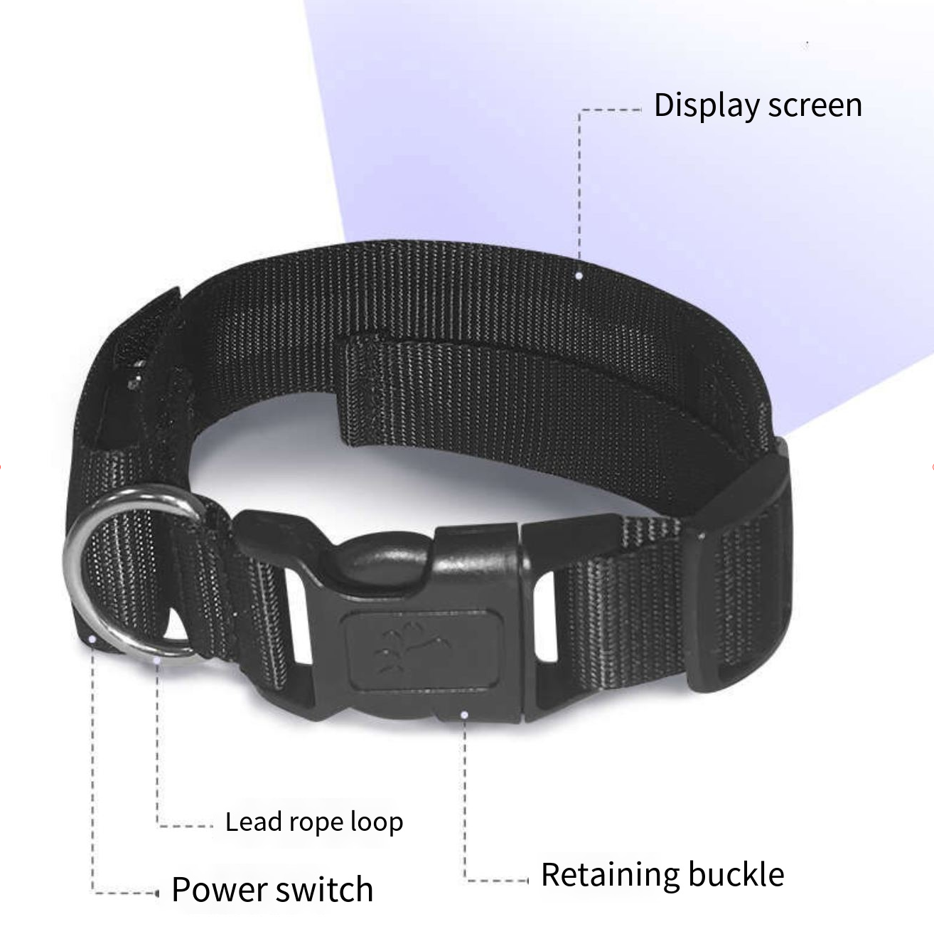 Dog Collars Digital Message Led Screen Dog Collar - Interactive Customizable Light Show Accessory Night trip outdoors interaction shine dhgate Free se