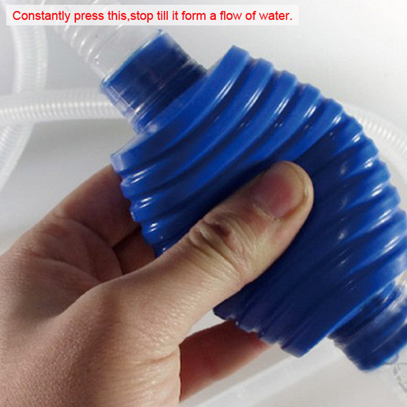 Aquarium Siphon Gravel Water Filter Cleaning Tool Handheld Fish Tank Vacuum Cleaner Air Pump Acuario Accessories Cleaning Tools