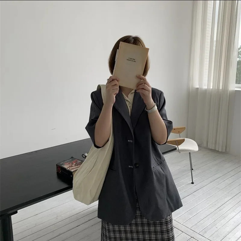 Womens shoulder Korean style large capacity canvas handbag solid color casual shopping bag 240910 4