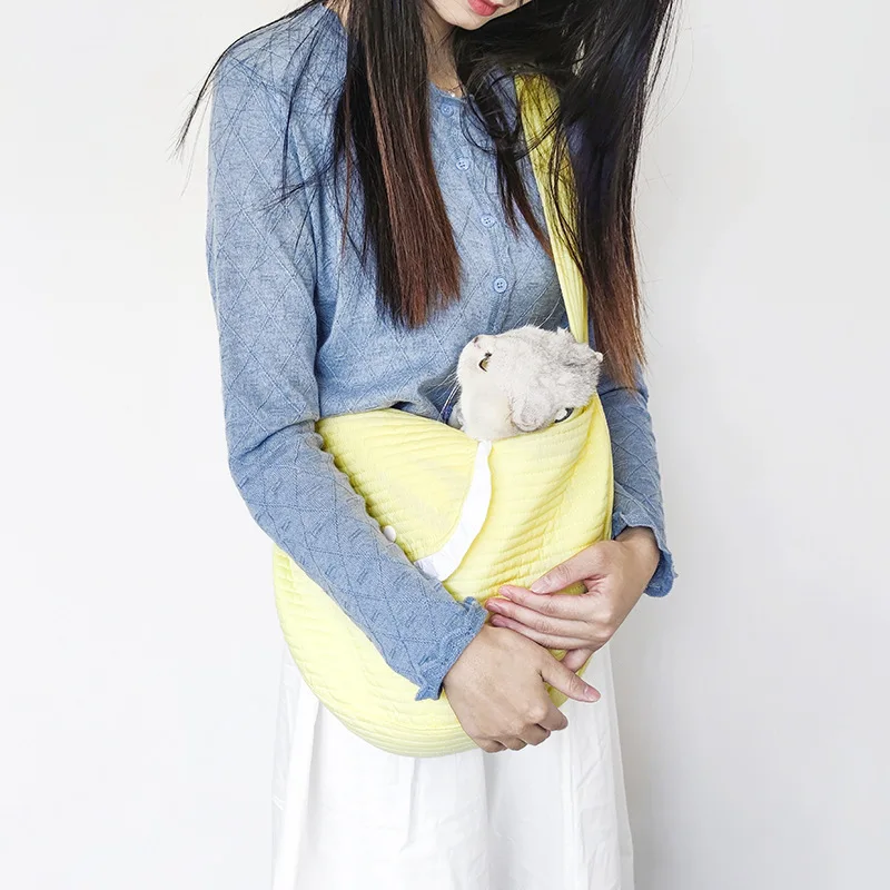 Pet Cat Bag Outdoor Portable Tote Large Crossbody Shoulder Bag Cat Load Cat Small Dog Teddy Canvas Bag Pet Backpack