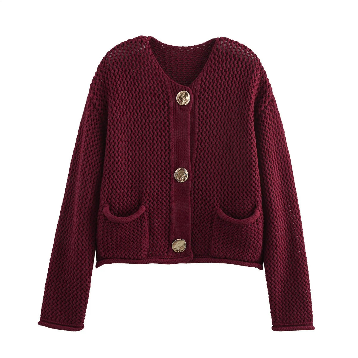 Fall Clothes Women Long Sleeve Top Knitted y ner Korean Fashion Button Up Cardigans For Woman Vintage Sweater Y2k 240904