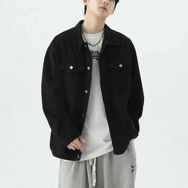 Spring/Summer American Retro Graffiti Cowboy Clothing Loose Laundry Retro Classic Cowboy Jacket Casual Street Men W241011