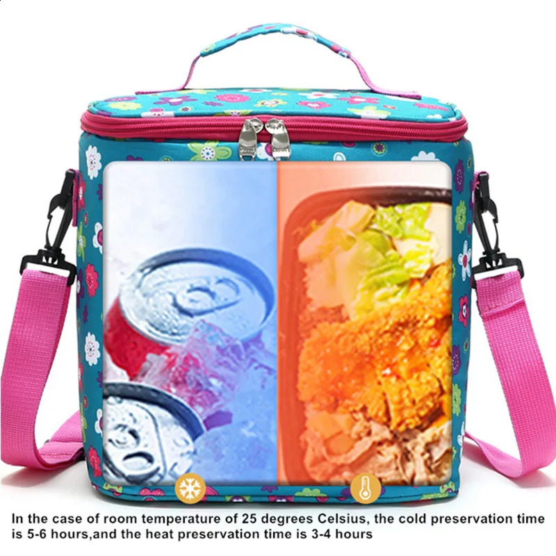 bag picnic lunch box outdoor travel storage portable cooler for food hiking insulated camping supplies 240910