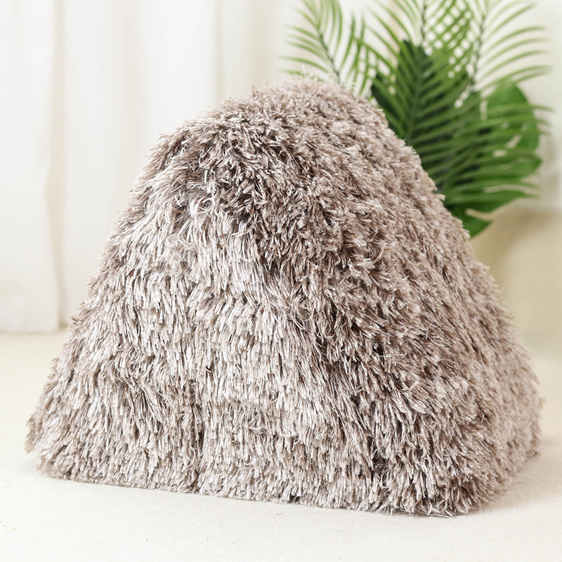 New Pet Tent House Warm Plush Cat Bed Soft Kitten Nest Kennel for Puppy Cats Indoor Sleeping Tent With Cushion Pet Supplies