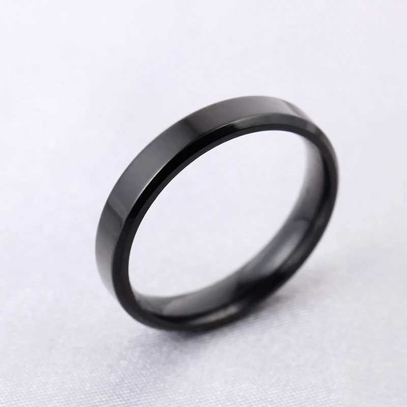 MOREDEAR 4mm 6mm 8mm shiny matte polished silver titanium ring suitable for couples rings W2409127
