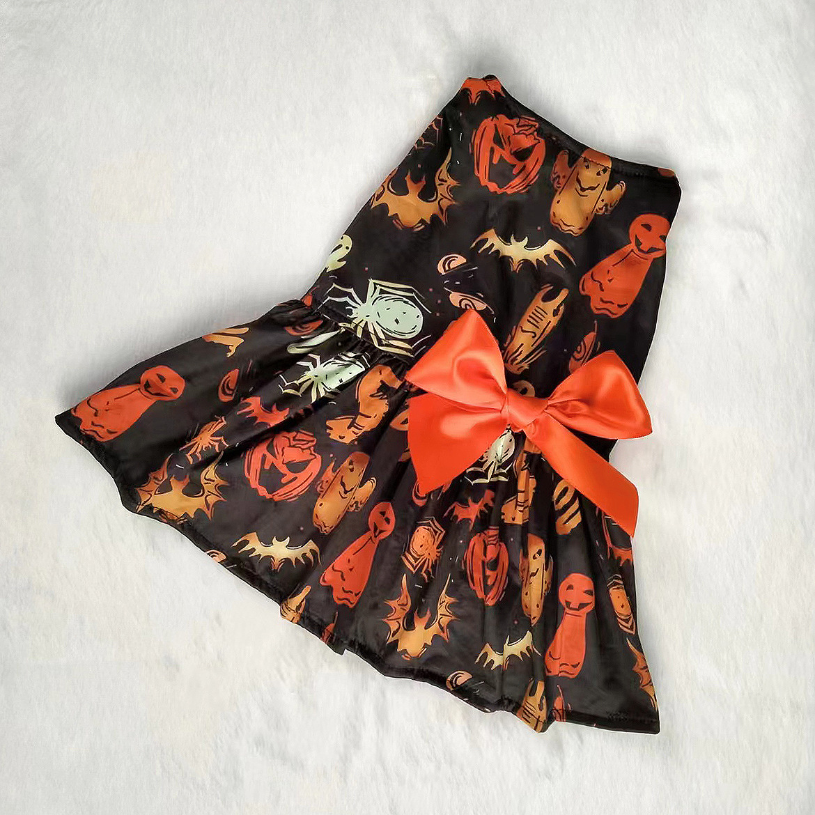 New Luxury Pet Dog Dress Halloween Pet Dog Clothes Scary Pumpkin Pet Dog Clothes