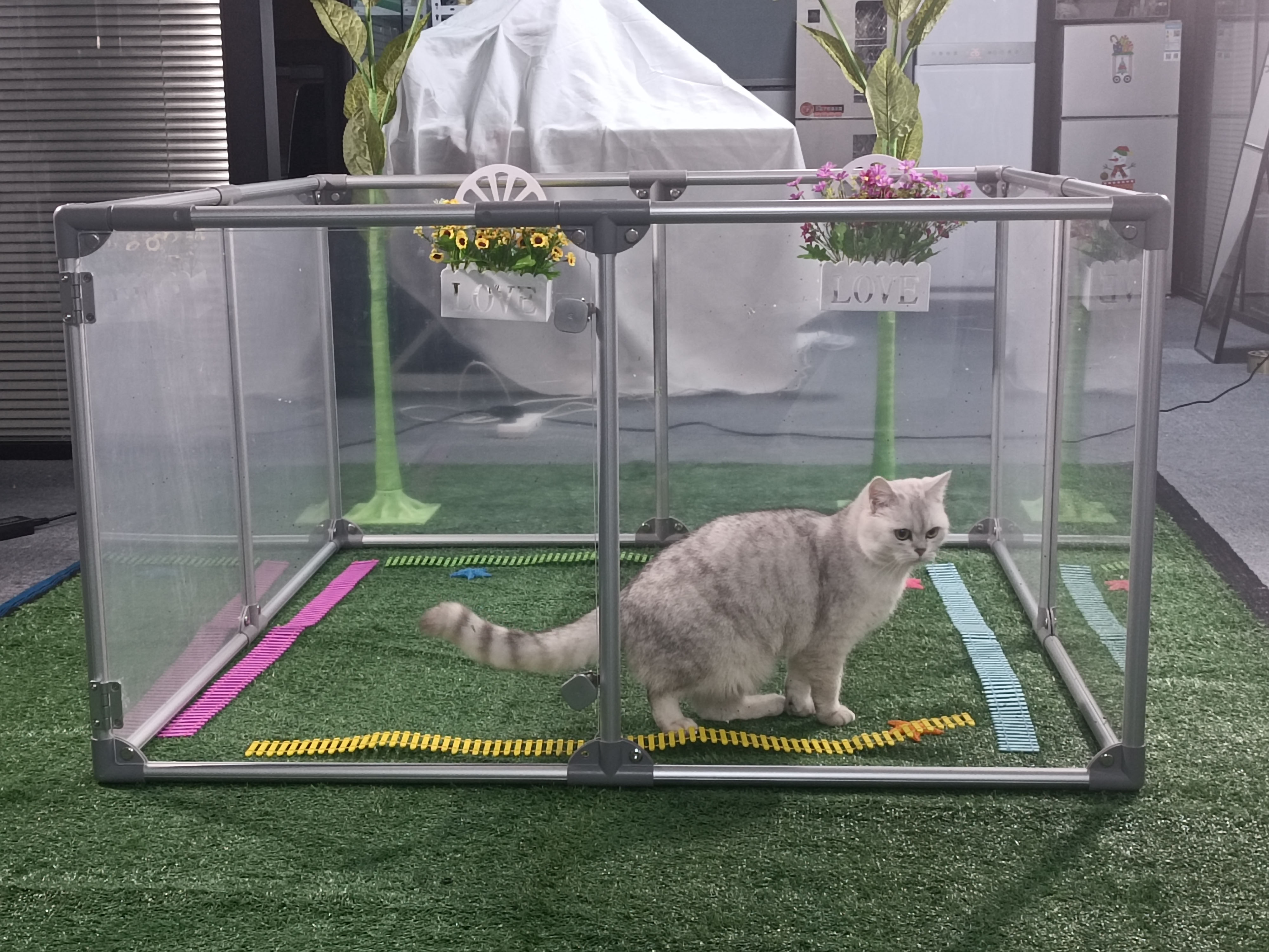 indoor aluminum floding Pet Playpen Dog Exercise Fence, Pet Playpen Kennel in house
