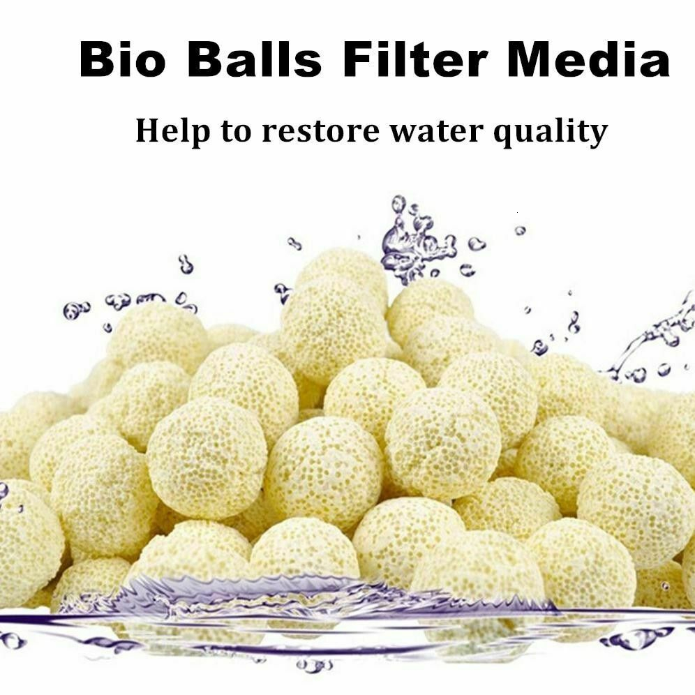 10x Aquarium Filter Media Bio Balls Ceramic Biochemical Ball Nitrifying Bacteria House For Aquarium Fish Tank Filter