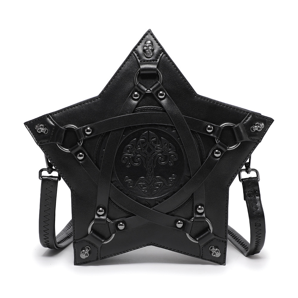 Halloween Foreign trade bag female Gothic emed small ladies backpack New Europe single shoulder oblique span