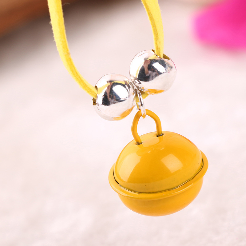 Pet Collars Handmade Painted Cat Dog Collar Necklace with Cute Bells for Puppies & Cat Outdoor Travel Kitten Collar Accessories