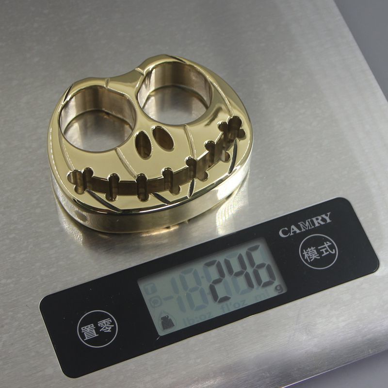Thickened Mini Pumpkin Brass Knuckle Duster EDC Decoration