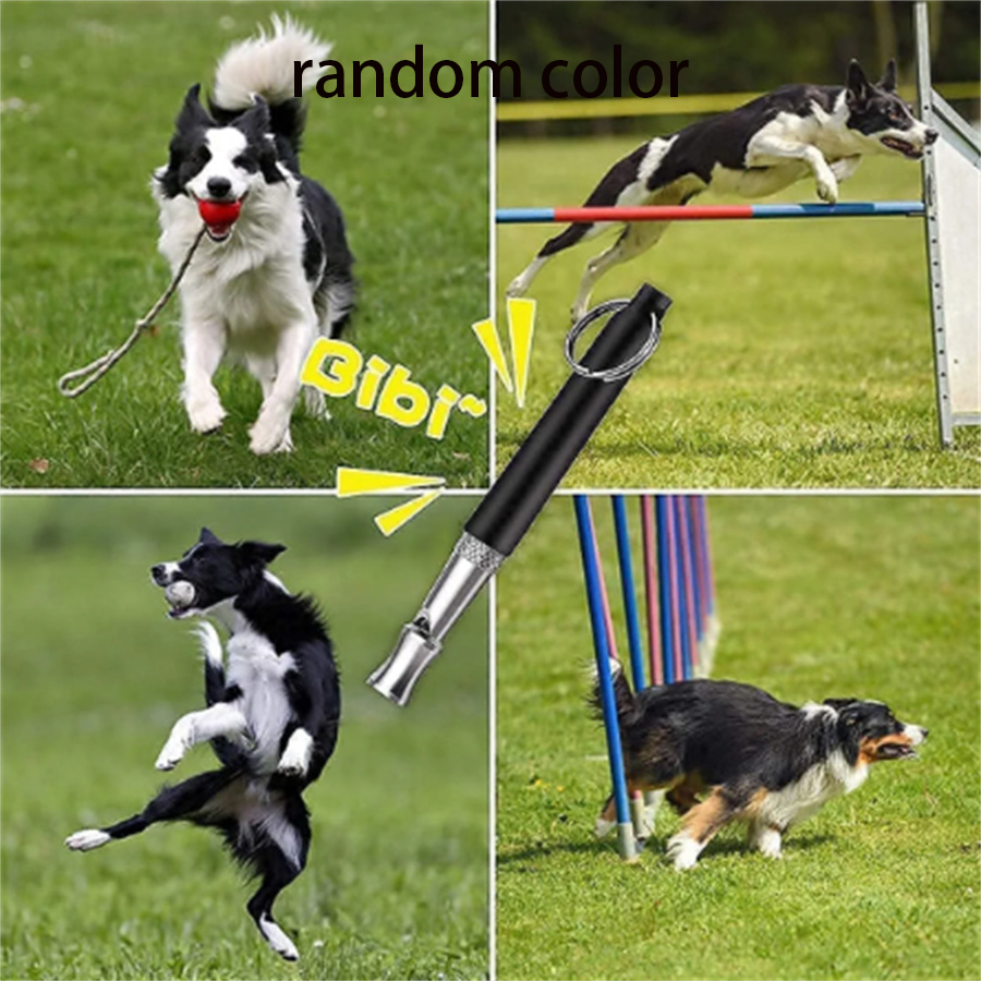 One Piece Random Color Ultrasonic Whistle Adjustable Dog Whistle Dog Training Device Pet Stainless Steel Dog Training Whistle