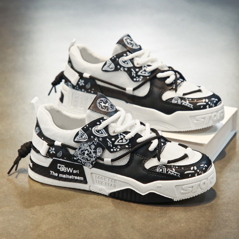 2024 new free shipping Casual Shoes sports and leisure board shoes with mesh surface trendy and versatile comfortable shoes comfortable mens thick sol