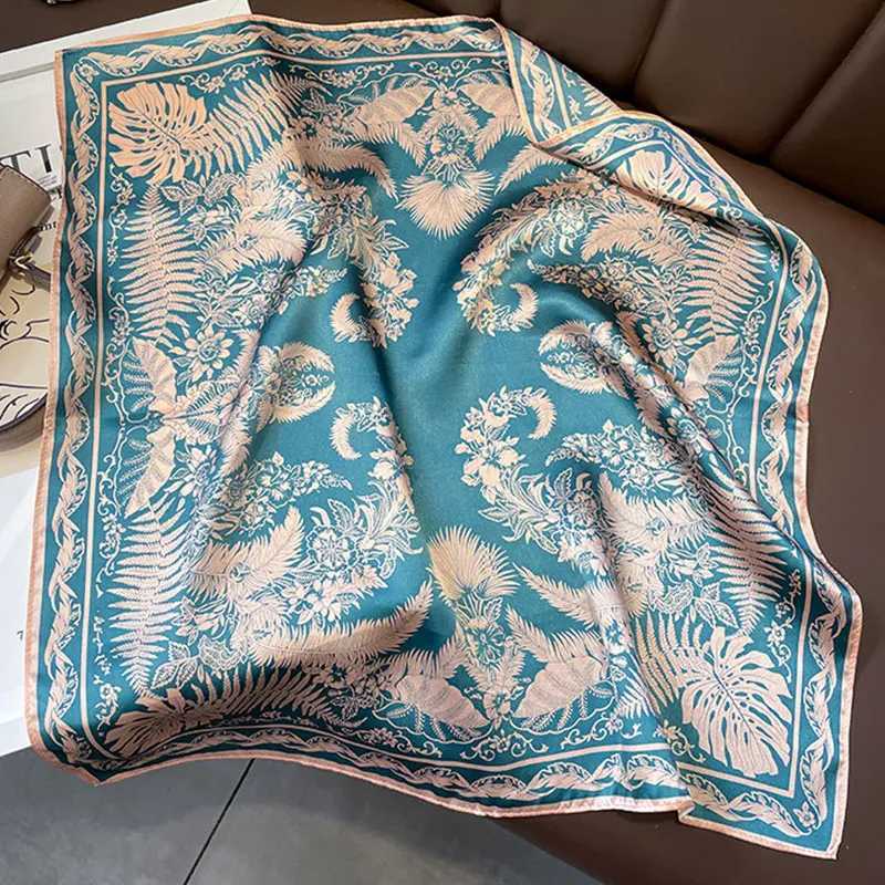 Bandanas Durag 2024 Fashion 100% Silk Scarf Womens Shawl Bag Womens Collar Foulard Scarf New Pashmina Womens Headscarf Bandage J240909