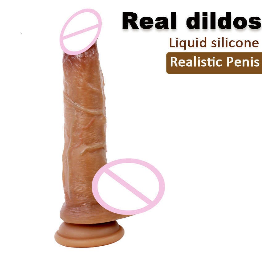 22.5cm Realistic Dildo with Suction Cup, Flexible G-Spot Curved Shaft for Women, Anal Sex Toys, Huge Big Fake with Ball, Easy to Clean