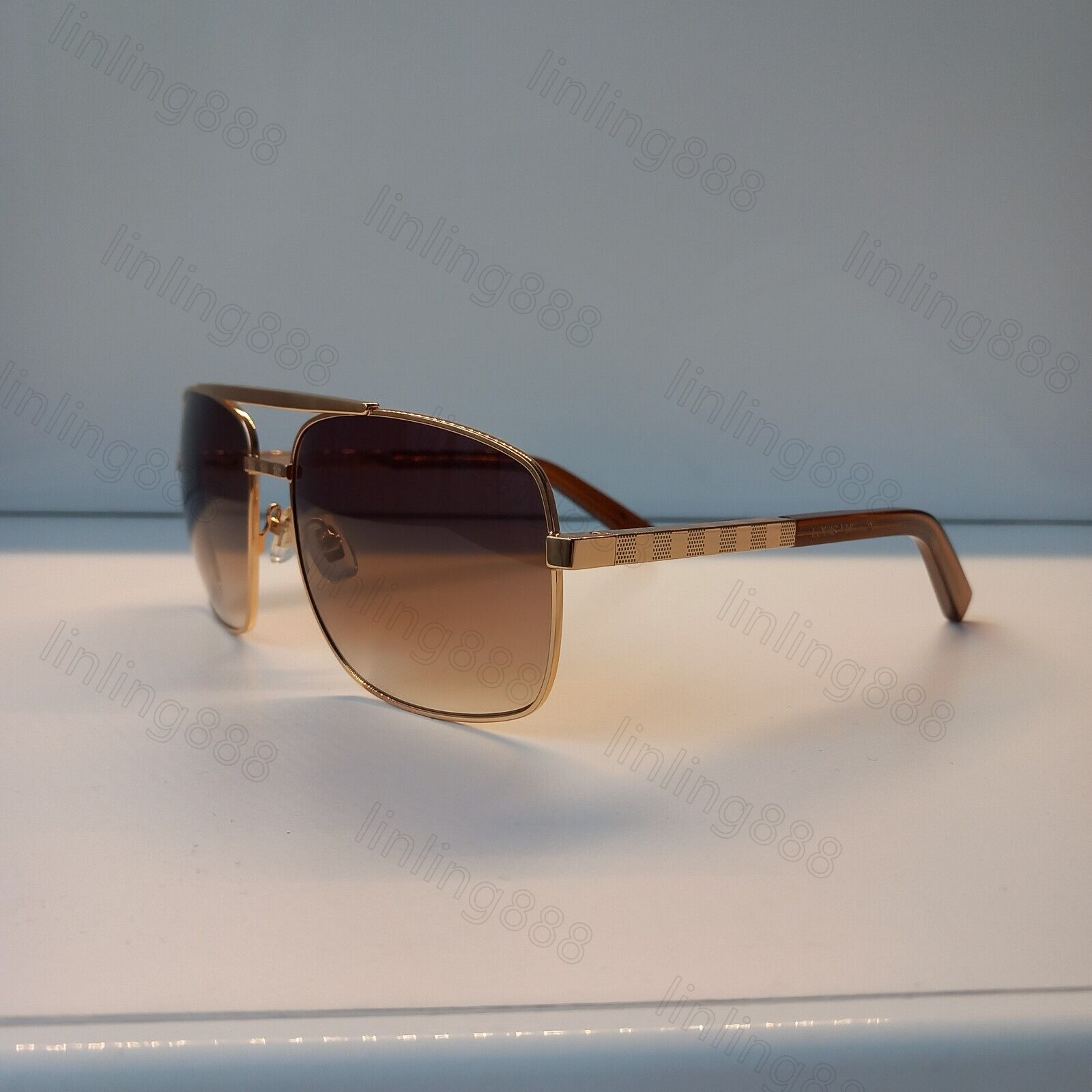 Fashion designer sunglasses Men classic attitude 0259 Metal square frame Popular retro avant-garde outdoor uv 400 protection man Luxury sunglasses
