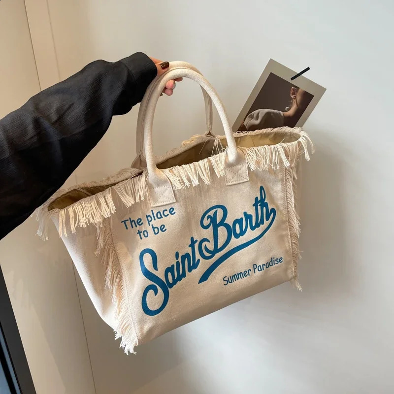 Large Capacity ity Canvas Tote Bags Color Matching Super Cool Shoulder Bags for Women 2024 Casual Fashion Style in Summer 240904