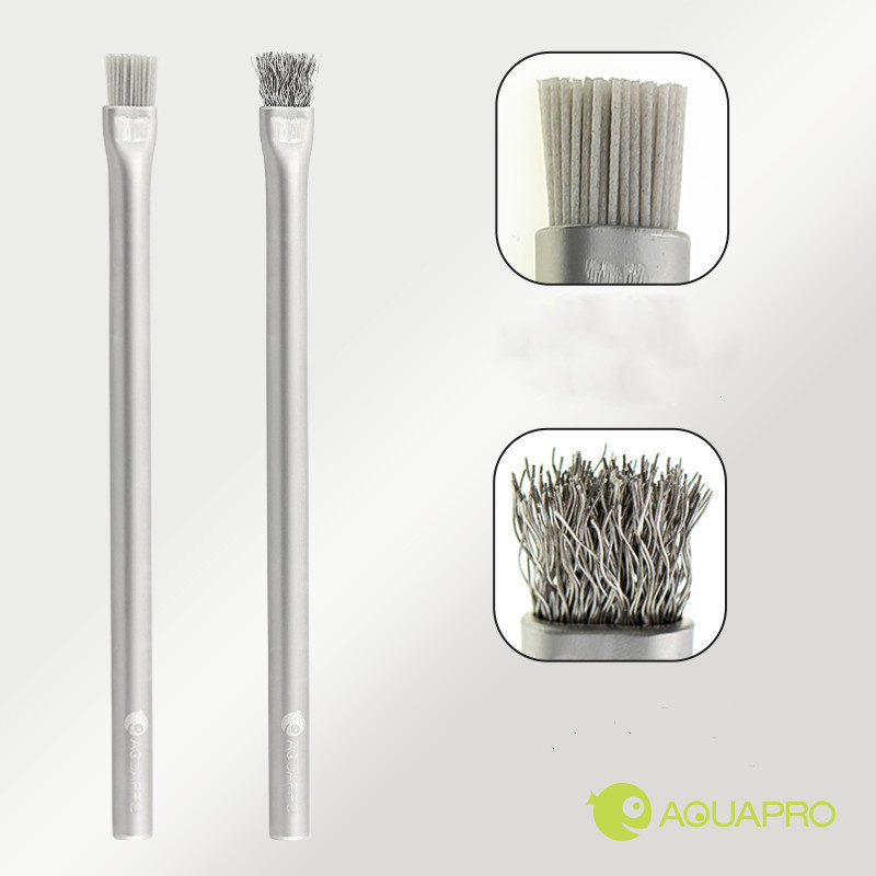 Aquapro Algae Brush Cleaning Brush Fish Tanks And Aquariums Tool Stainless Steel Water Plant ADA Quality Algae Remover Cleaner