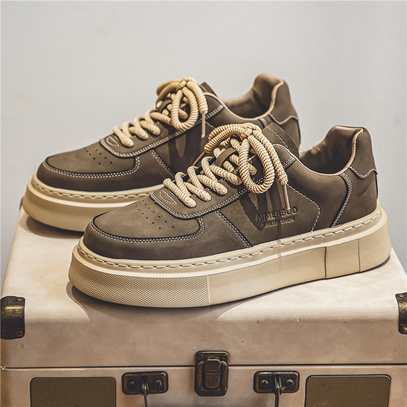 2024 New Free Shipping Black Brown Sports and Leisure Trendy Versatile Shoes Men's outdoor sport sneakers