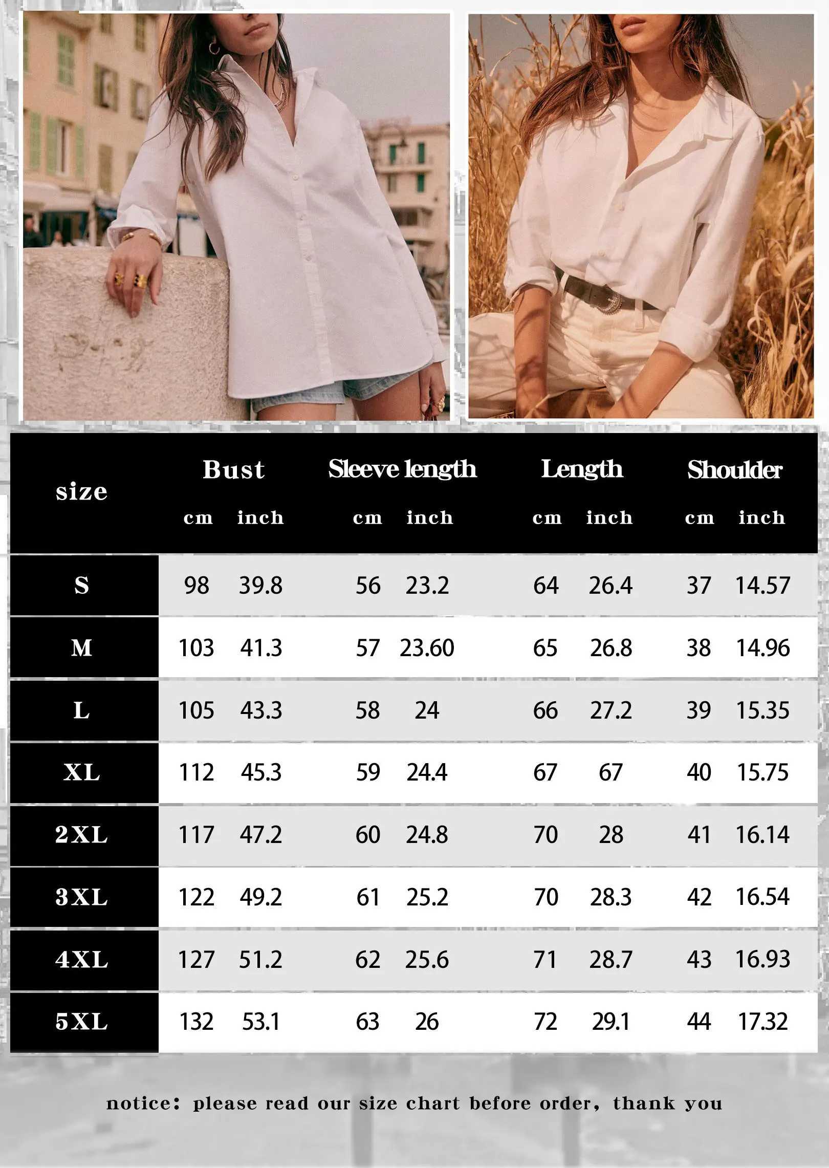 2024 Womens Shirt and Shirt Solid Color Stripe Classic Shirt Casual Fashion Daily Basic Shirt Summer Womens Loose Style W240912