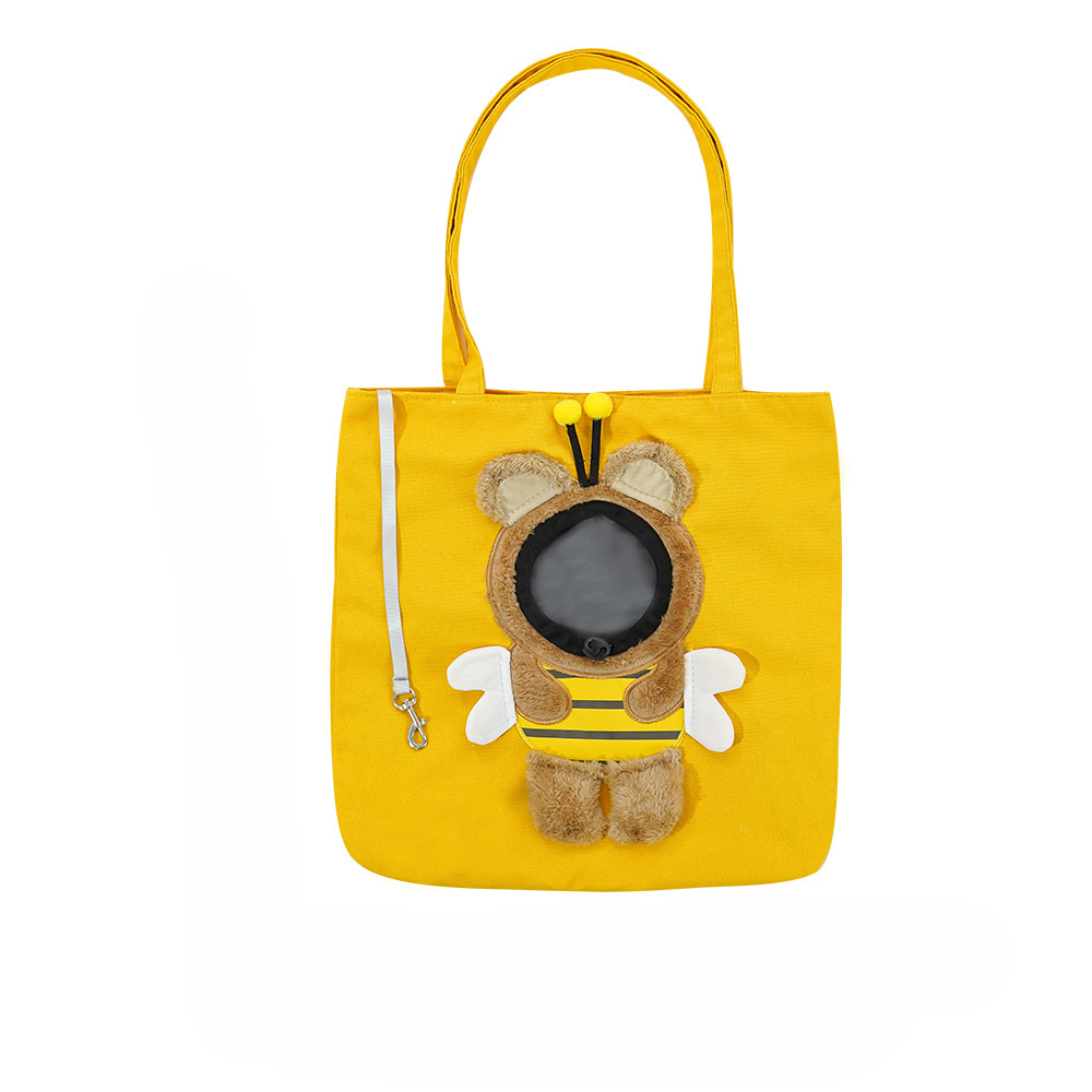 Pet Outing Bag Cat Bag Crossbody Carrying Cat Bag Small Dog Can Be Exposed and Portable Single Shoulder Bag Pet Outdoor Supplies