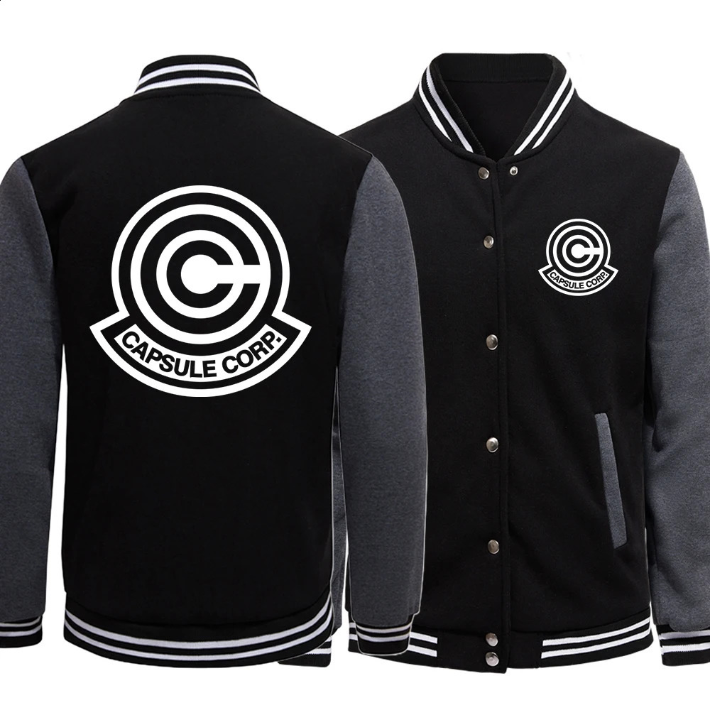 Japanese anime letter C Coats mens fashionable Crewneck baseball uniform retro loose casual womens sportswear 240906