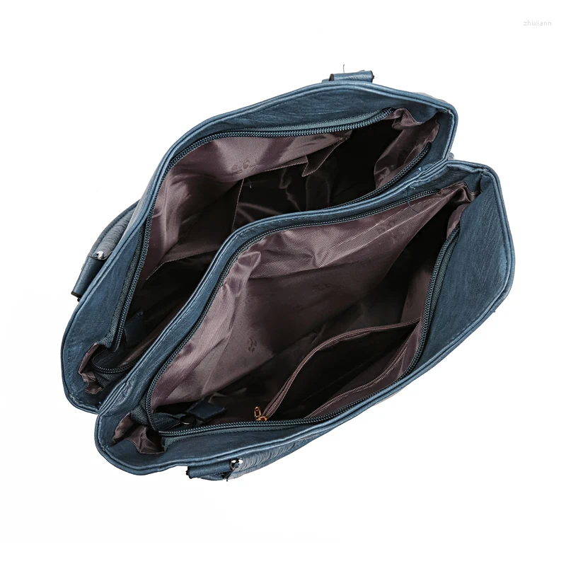 Totes High Quality New Soft Leather Large Capacity Women Fashion Ladies Handbags Shoulder Crossbody Bags For