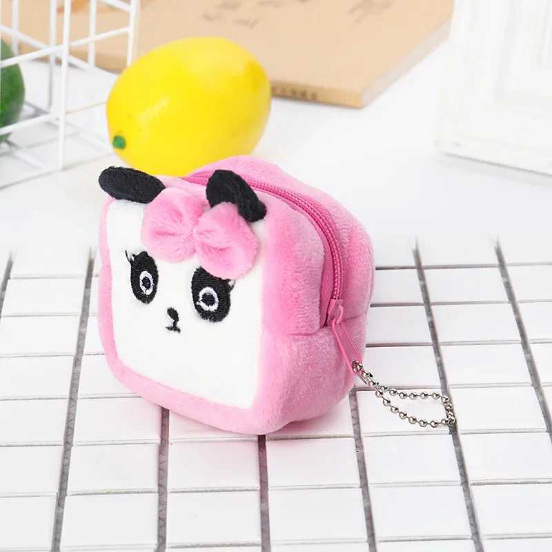 Mini Coin Purse Bag Cute Plush Cute Small Coin Wallet Women Coin Mey Earphe Holder Wallet Pouch Pocket Kids Handbag GiftXJ241111