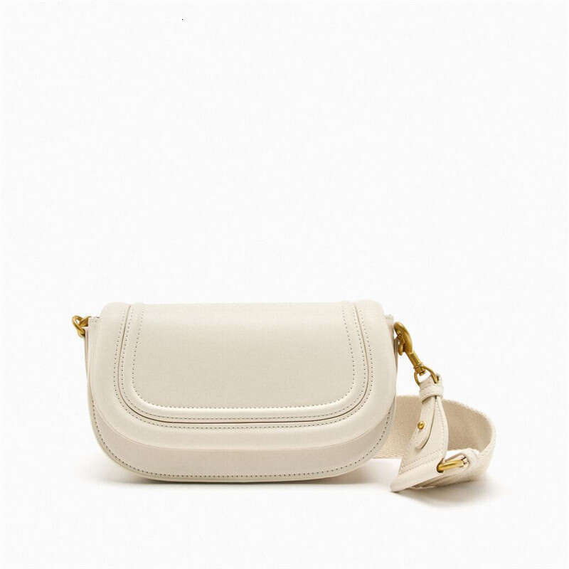 Designer bag ZA 2024 new versatile magnetic buckle flap wanted line decoration crossbody bag Solid color small shoulder bag saddle bag female tote bag