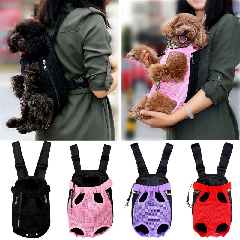 Pet Dog Carrier Backpack Portable Travel Pet Dog Carrier Backpack Mesh Carrier Front Bag for Small Dog Cats Outdoor Travel