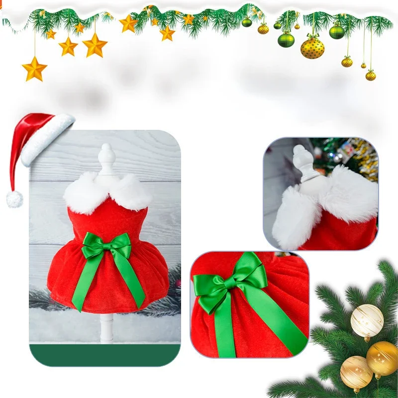 Dog Dresses For Small Dogs Clothes Summer Christmas Cosplay Cat Pet Fancy Princess Puppy Dress Bichon Spitz