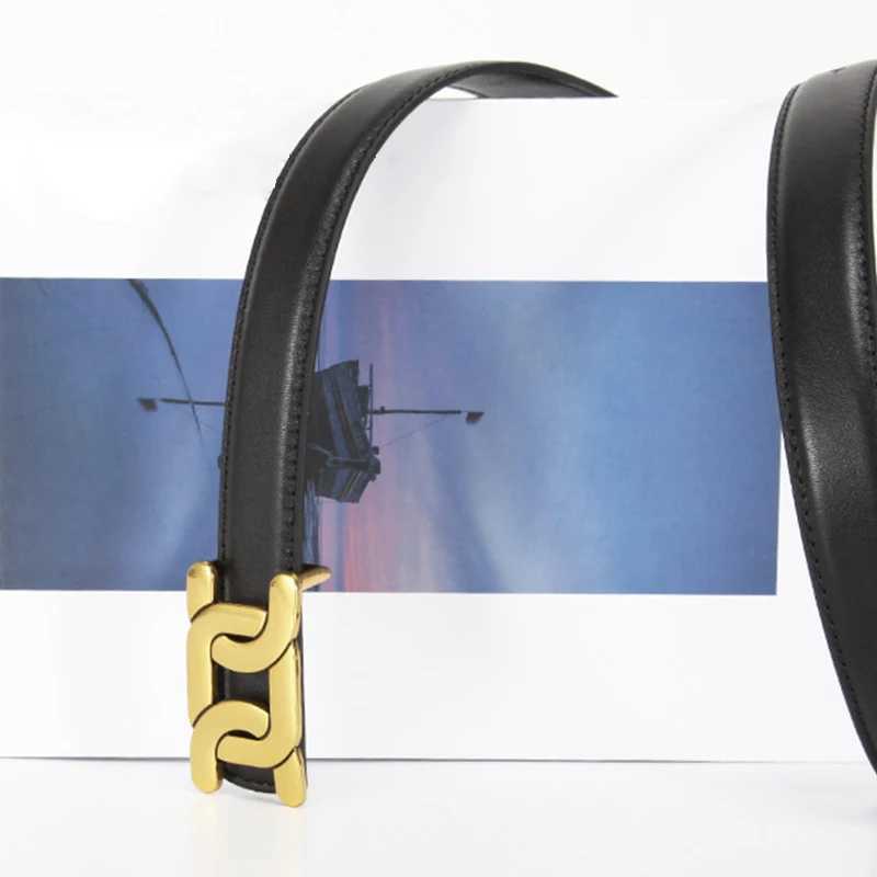 1 piece of womens retro with alloy buckle fashion belt casual jeans belt high-end pants belt W240912