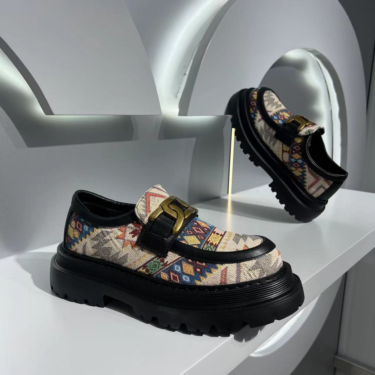 Ddmybear 2024 Spring New Low Top Thick Bottom Student Casual Fashionable And Versatile Men's Trendy Height Increasing Shoes Chinese Brand Shoes F