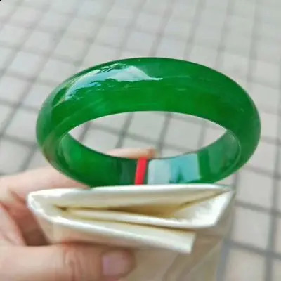Send Certificate Burma Jadeite Bangle Womens Natural Burmese Jade Genuine Jade Bracelet friend Mother Gift 240911 - view 3