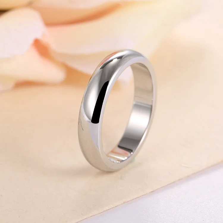 KNOCK High Quality Simple Round Mens Ring Womens Rose Gold Wedding Ring Womens Lover Fashion Jewelry Gift W240925
