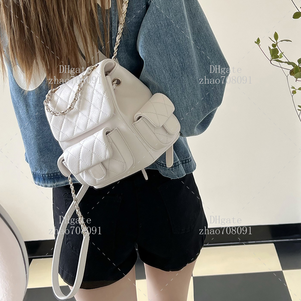 Women's backpack designer bags Small 19.5cm TOP Quality Calfskin Luxury shoulder bag school bag With box C25C