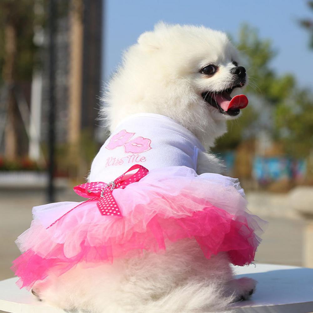 Stylish Dog Dress 6 Sizes Comfortable Touch Pet Dress Eco-friendly Soft Pet Dress for Party