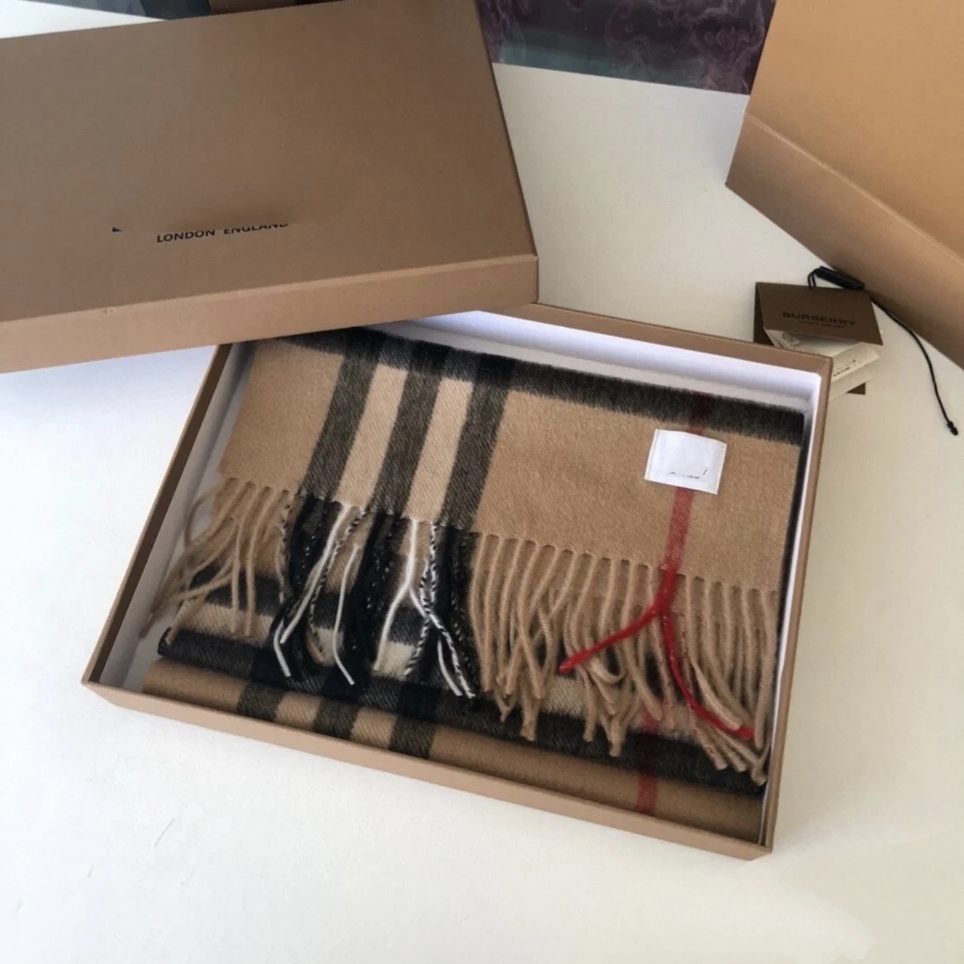 Scarf Designer Scarf 100% Cashmere Scarves Womens and mens Long Wraps Classic Plaid Women Man silk scarf designers with Embroidery logo