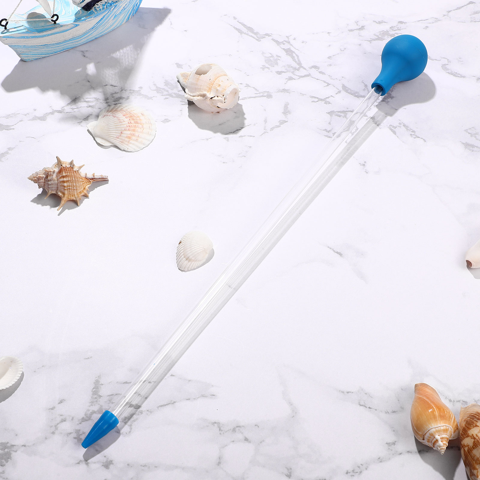 Fish Tank Light Coral Feeder Bowl Feeding Tube Syringe Long Pipette for Dispensing