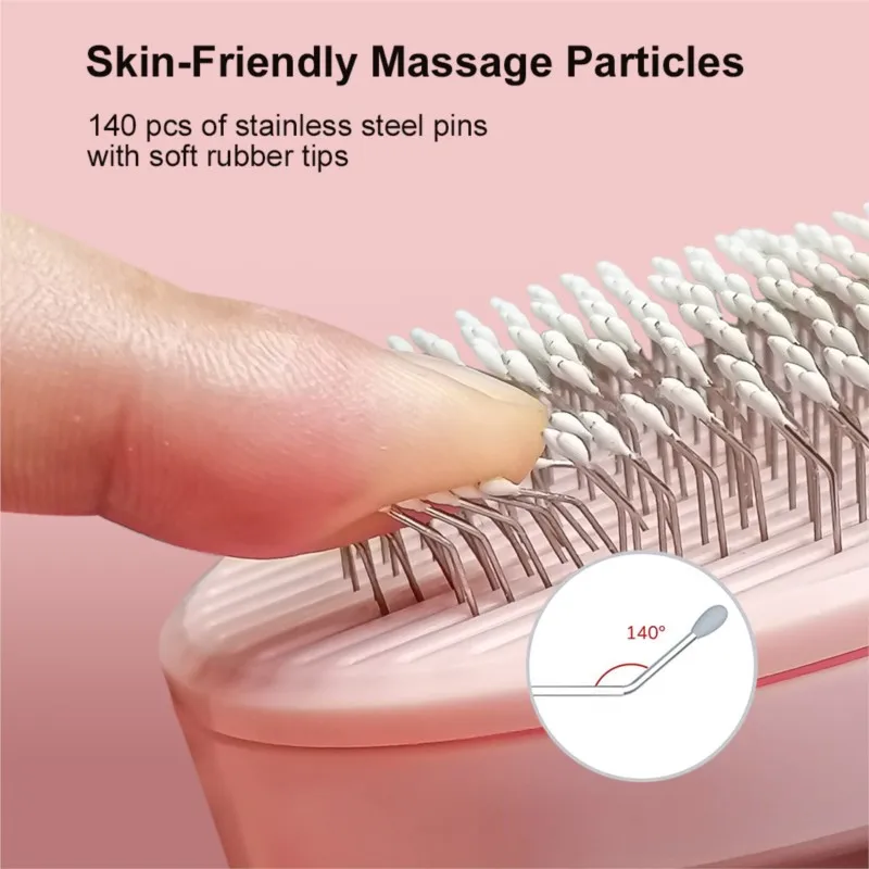 Self Cleaning Slicker Brush for Dog Cat Pet Comb Remover Undercoat Tangled Hair Massages Particle Cat Combs Improves Circulation