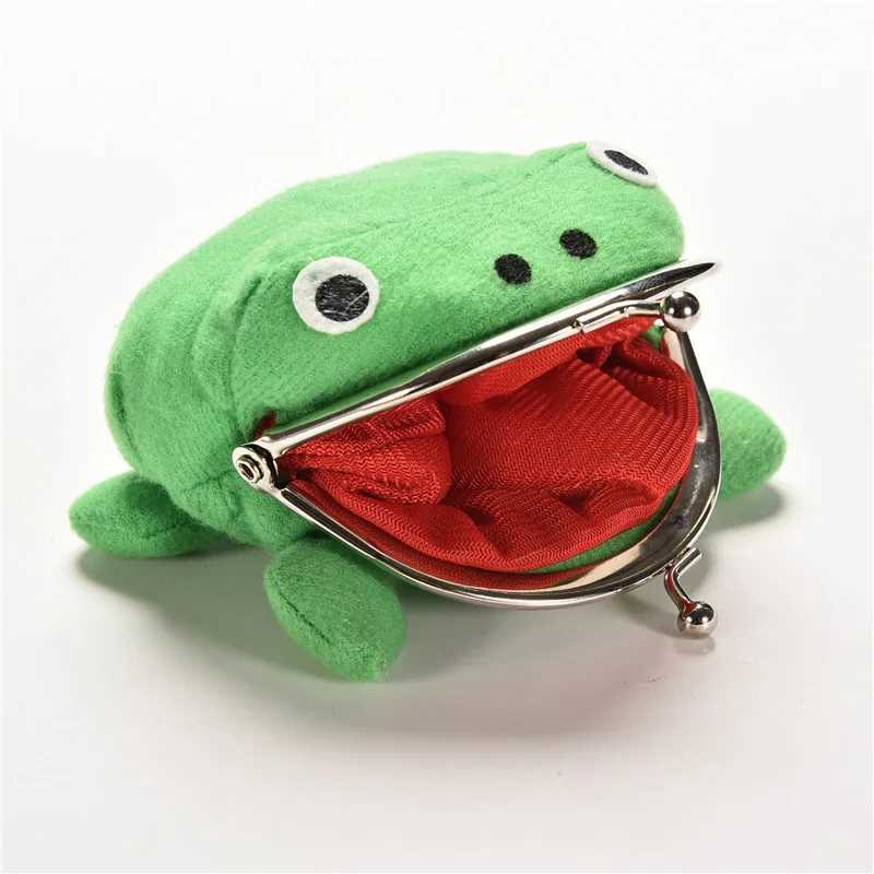 Velishy 1PC Cute Cosplay Hotsale Frog Wallet Anime Carto Wallet Coin Purse Manga Flannel Wallet BagXJ241111