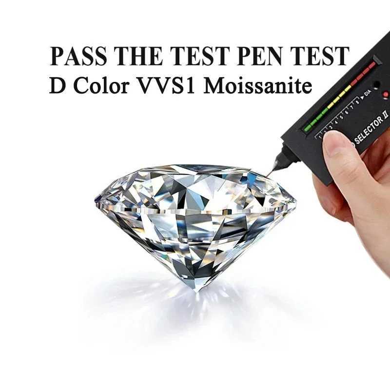 Womens Luxury PT950 Platinum Ring Eternal Wedding Ring Genuine GRA VVS 1 Carat Moissanite Diamond Ring Exquisite Jewelry W240925