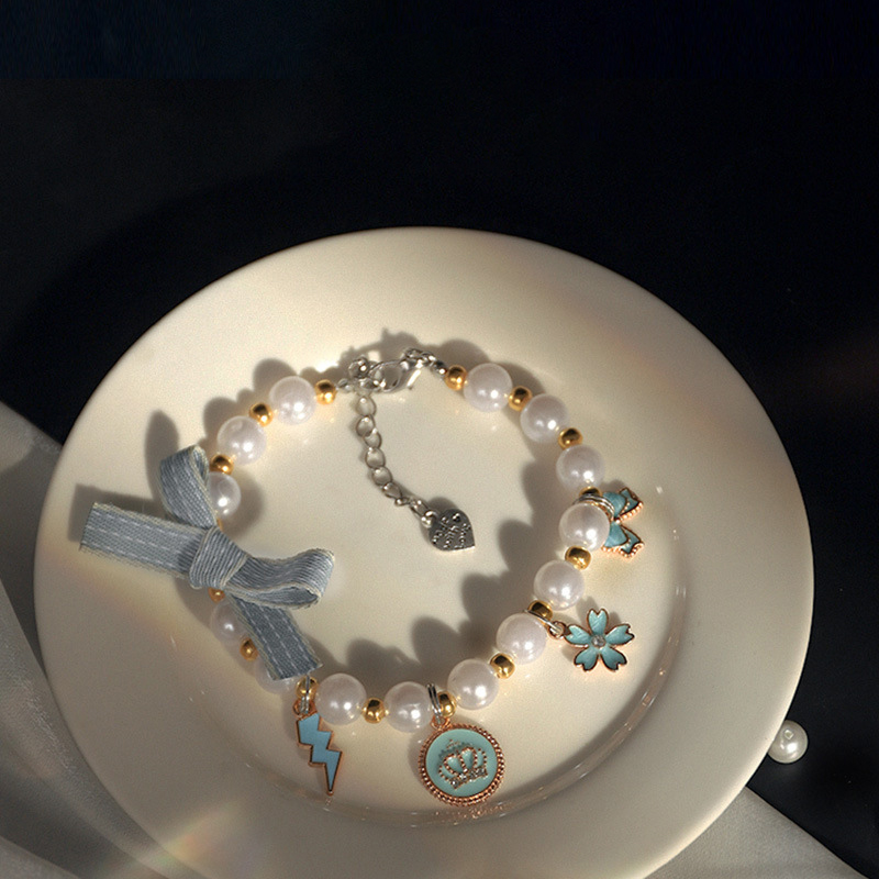 Cat Collar Necklace,Cute Pet Jewelry Collar with Bow and Trinket Pendant for Kittens & Puppies Cat Supplies Kitten Accessories