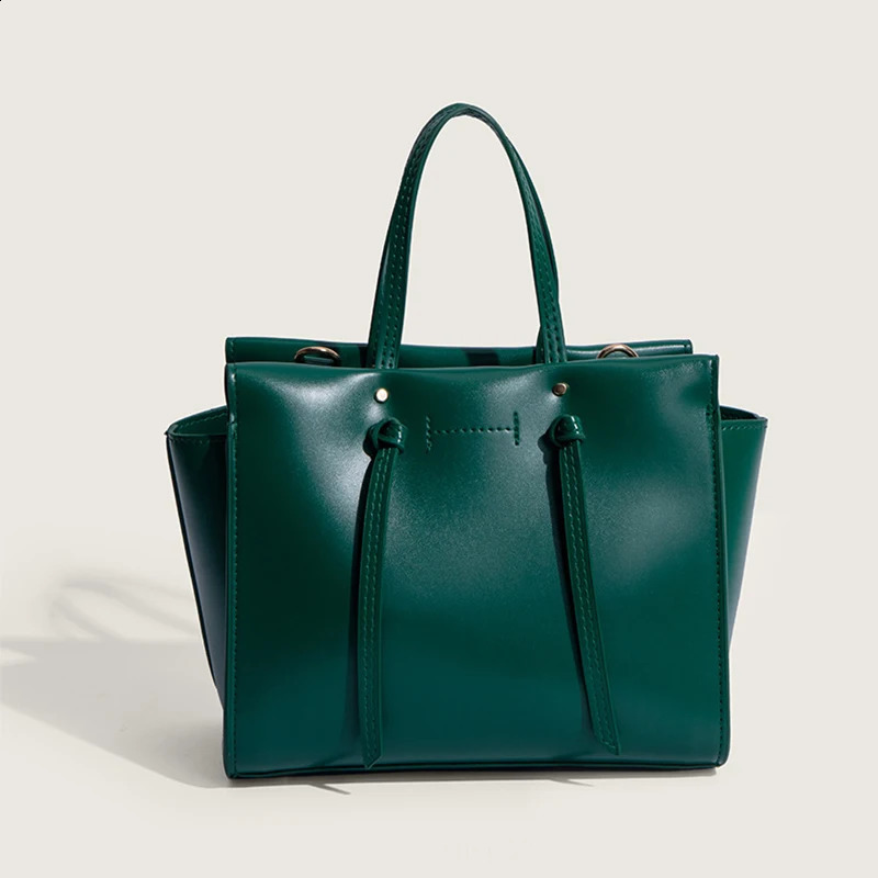 Vintage Womens Fashion Retro Simple Casual Versatile Handbag Large Capacity Shopping Bags for Female 240907