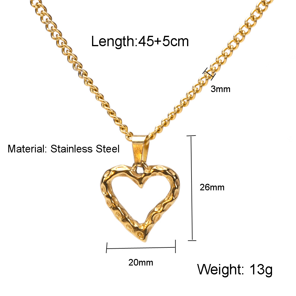 18k Gold Necklace Charm Designer Jewerlry Non Tarnish Stainless Steel Eye Queen Portrait Love Heart Moon Bible Cross Necklaces for Woman Man Gift Fine
